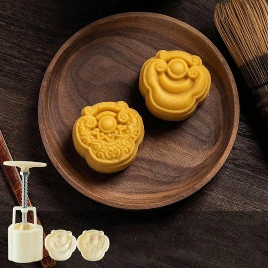 Hand-Pressed Chocolate Stamp in White - Durable Plastic Design for Imprinting Custom Patterns on Homemade Chocolates