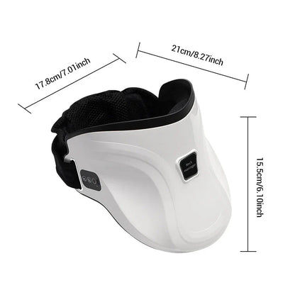 Electric air pressure neck massager with 3D wrapping design, air pressure massage, and constant temperature hot compress