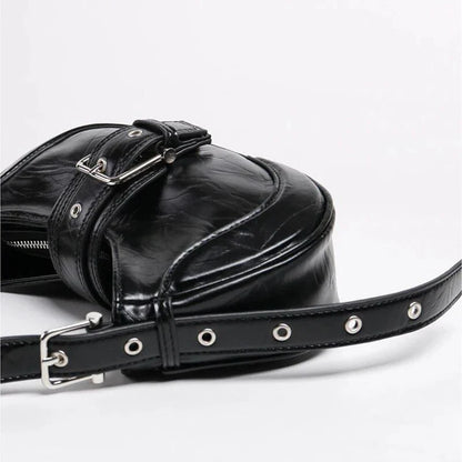 Chic Leather Half Moon Shoulder Hobo Bag - Premium Quality Luxury Handbag with Durable Faux Fur and PU Leather Construction