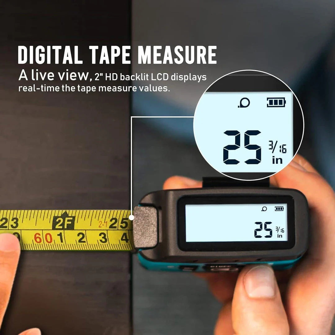 40M 2-in-1 Digital Laser Tape Measure and Rangefinder - Precision Measurement Tool for Home, Construction, and DIY Projects