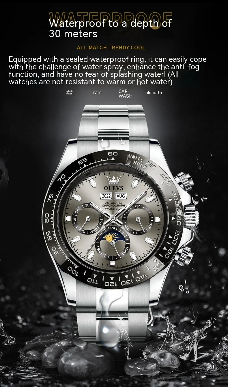 Hhomeenjoy US Elegant Automatic Multifunctional Men's Watch