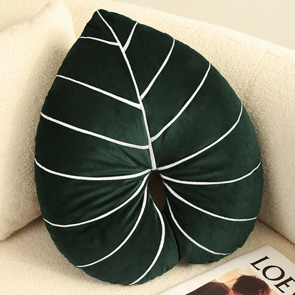Philodendron Decorative Pillow with vibrant Monstera deliciosa print and plush, botanical-inspired design