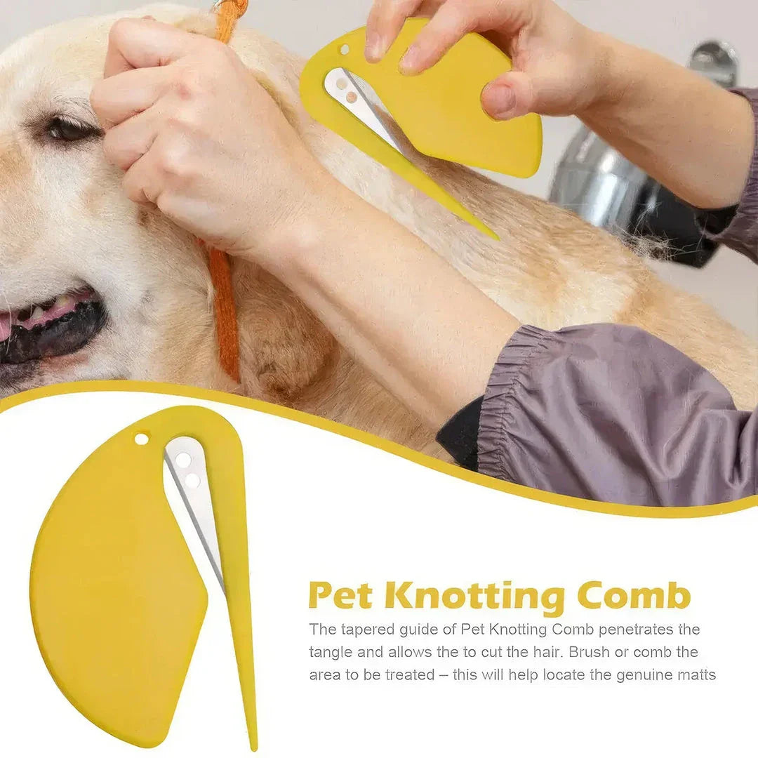 Professional Pet Detangling Comb with Ergonomic Design for Effortless Grooming