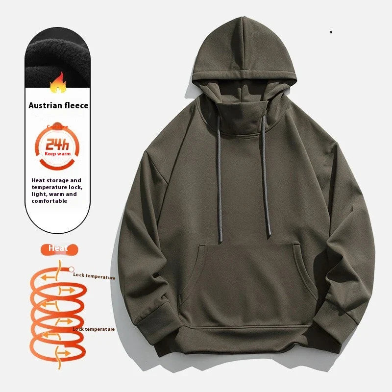 American-made fleece-lined pullover sweater for men in a variety of classic and modern color options