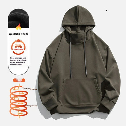 American-made fleece-lined pullover sweater for men in a variety of classic and modern color options