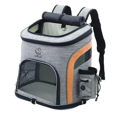 Melange Backpack Cat Carrier with durable nylon construction and stylish design for secure and comfortable pet travel