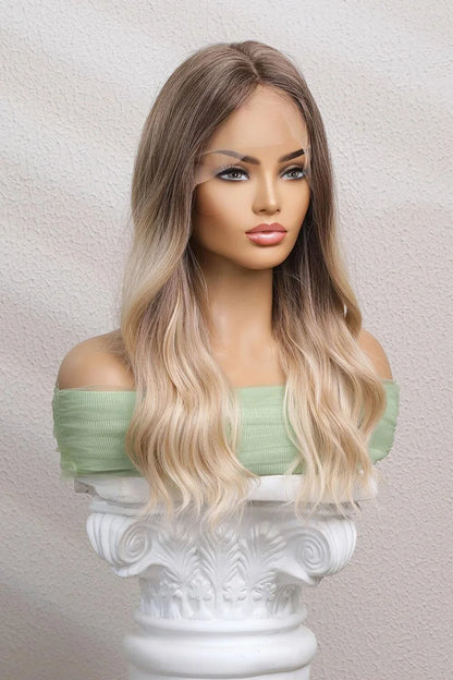 Premium 24-inch long wave lace front wig with 150% density, featuring a natural-looking lace front and elegant waves for a head-turning look.
