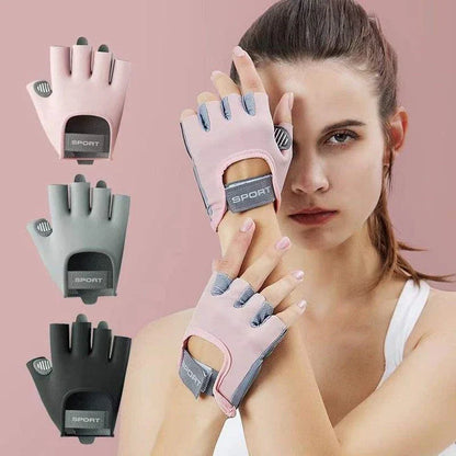Reflective multi-purpose fitness gloves with liquid silicone material and reflective strips for enhanced grip and visibility during workouts
