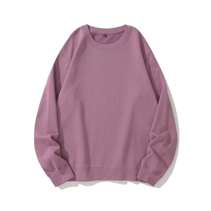 Hhomeenjoy Heavyweight Knit Pullover Sweater - Cozy Solid Color Couples Style