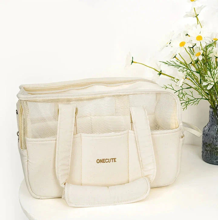 Breathable pet travel backpack for small dogs, designed for comfortable and hands-free outdoor adventures