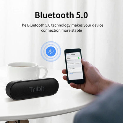 Premium Portable Bluetooth Speaker with 24-Hour Playtime, Waterproof Design, and Enhanced Bass