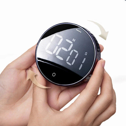 Multi-Function Magnetic Kitchen Timer with Digital Countdown and Stopwatch for Cooking, Exercising, and Time Management