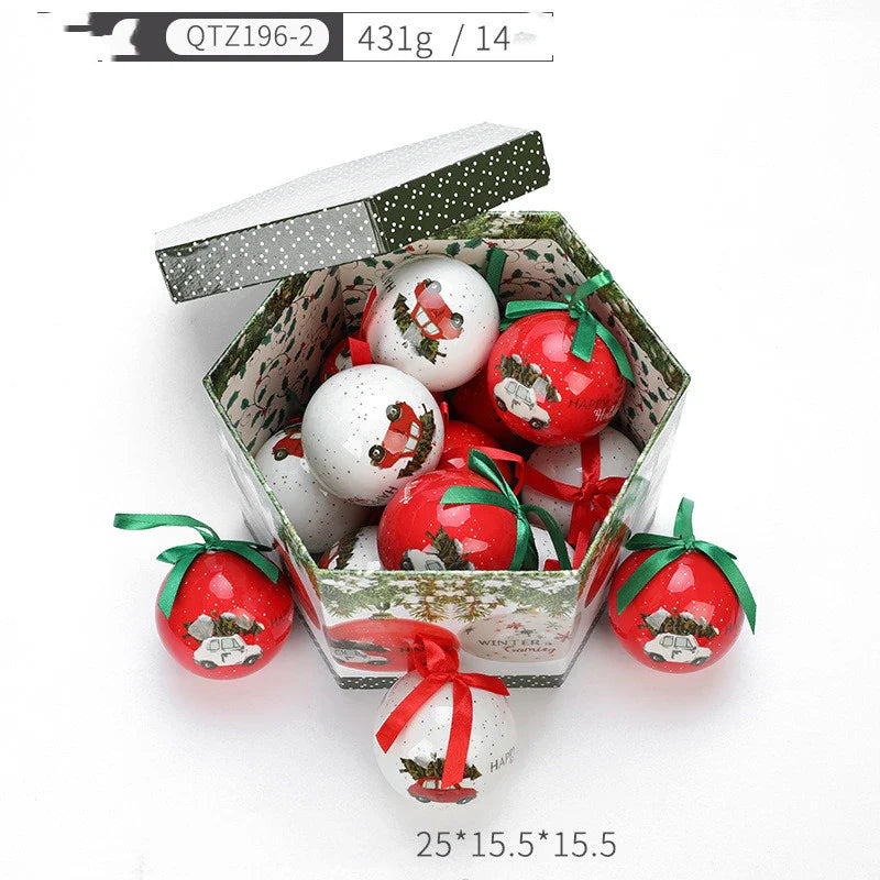 Premium Christmas gift box with a festive tree-shaped decoration, available in a variety of vibrant color options