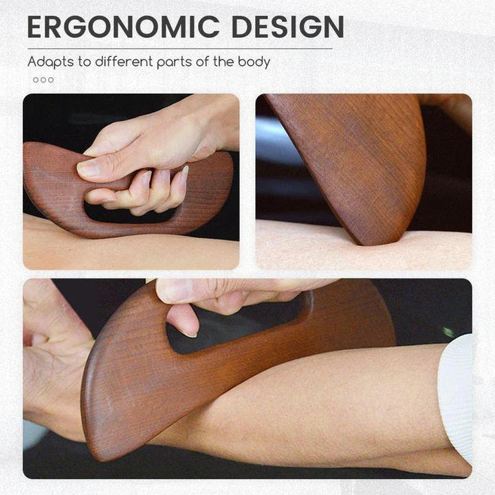 Hhomeenjoy All-Natural Wood Slimming Massage Stick for Relaxation and Recovery