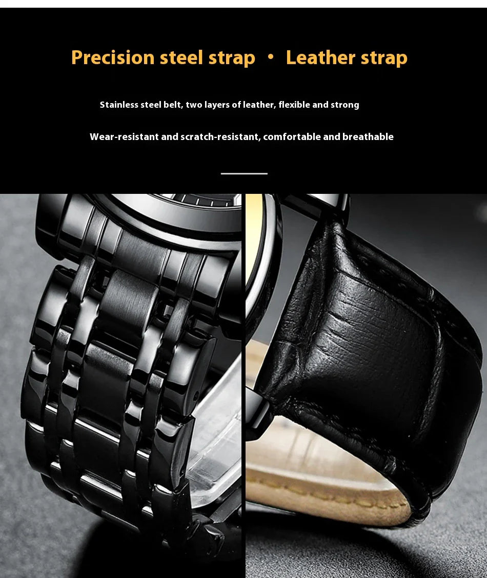 Trendha Automatic Mechanical Watch with Waterproof and Luminous Design in Various Color Options