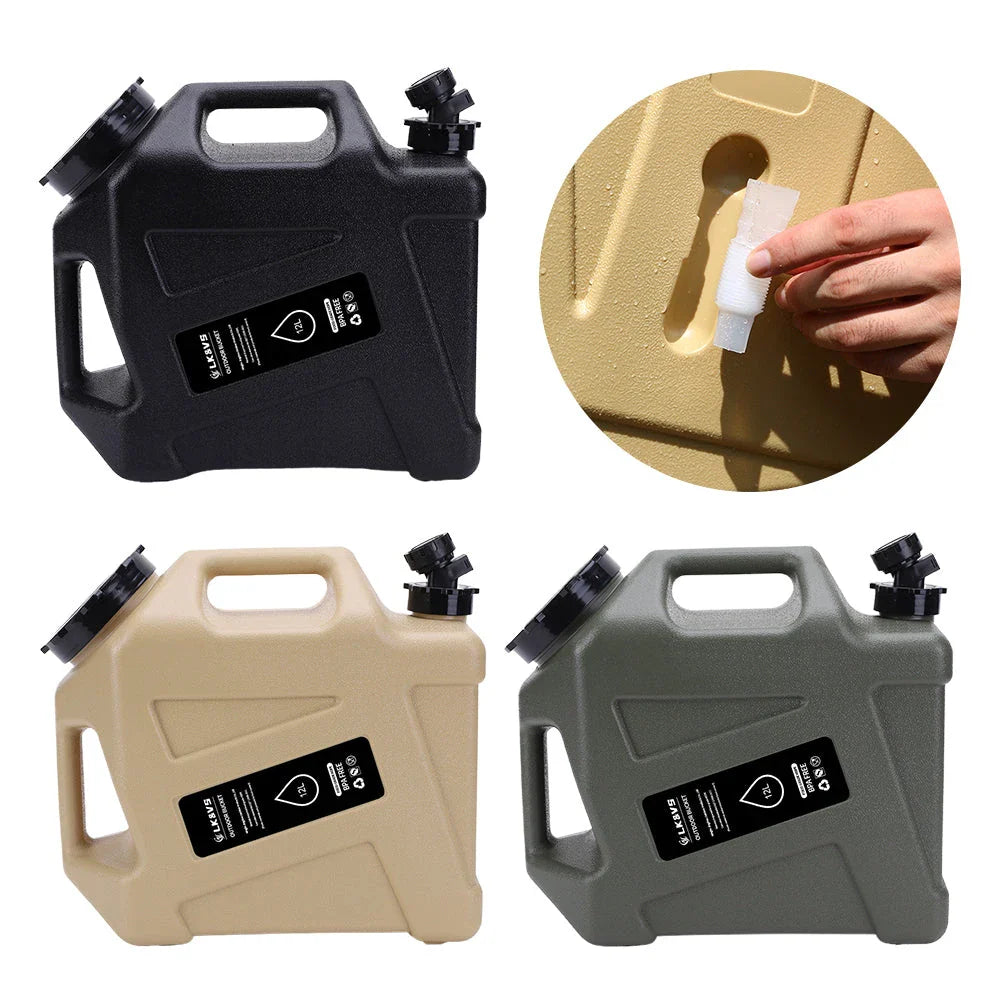 12L Portable Emergency Water Dispenser for Camping, Road Trips, and Outdoor Adventures