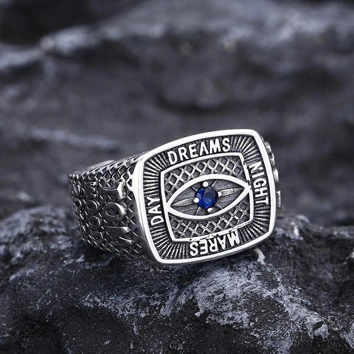 Sophisticated men's 925 sterling silver ring with eye-catching design