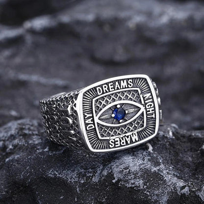 Sophisticated men's 925 sterling silver ring with eye-catching design