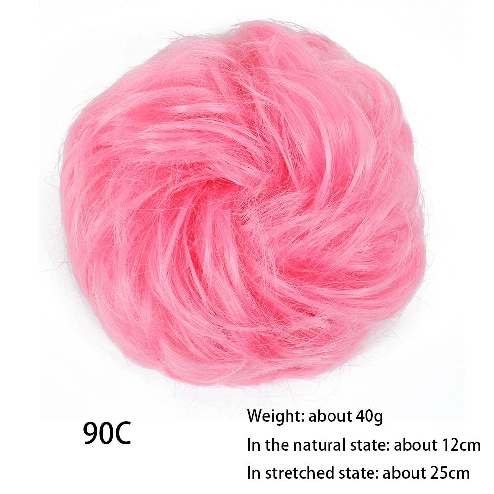 Messy Chignon Donut Hair Bun Pad - Effortless Elegance Hair Accessory for Stylish Buns