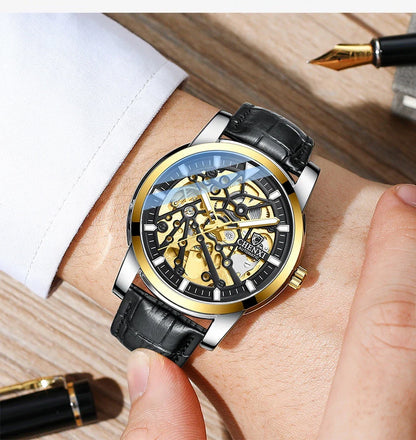 Trendha Automatic Mechanical Watch with Waterproof and Luminous Design in Various Color Options