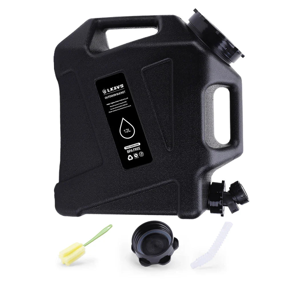 12L Portable Emergency Water Dispenser for Camping, Road Trips, and Outdoor Adventures