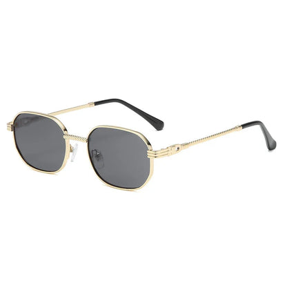 Fashionable square sunglasses with gradient lenses and a durable alloy frame for a classic yet trendy look