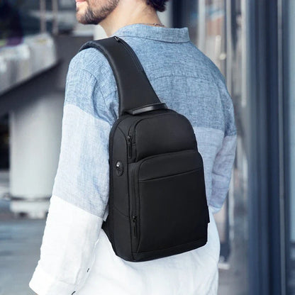 Premium Waterproof Crossbody Bag for Men - Functional Oxford Fabric Design