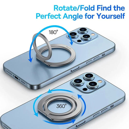Magnetic Finger Ring Holder - Universal Smartphone Stand and Grip for iPhone, Samsung, and other devices