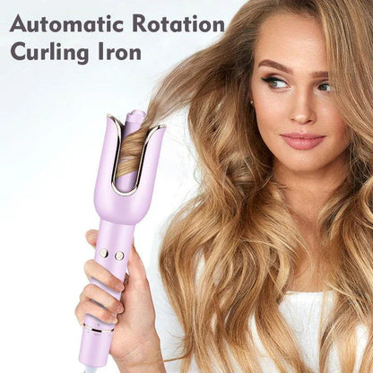 Automatic Rotation Electric Hair Curler with ceramic coating and rapid heating for salon-quality curls