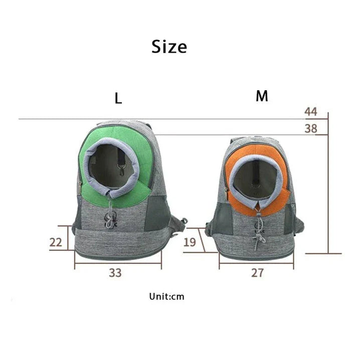 Cozy Pet Carrier Backpack for Cats and Dogs with Breathable Mesh Panels and Padded Straps