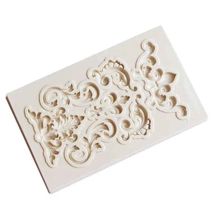 Elegant silicone mold for creating beautiful cake border decorations