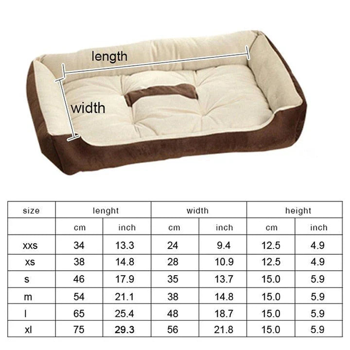 Cozy large size pet bed with plush, temperature-regulating materials for maximum comfort and relaxation
