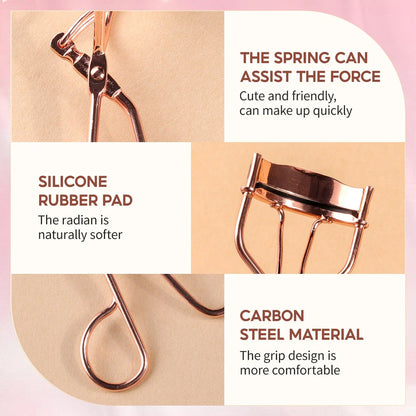 Premium Rose Gold Eyelash Curler for Effortlessly Curled, Voluminous Lashes