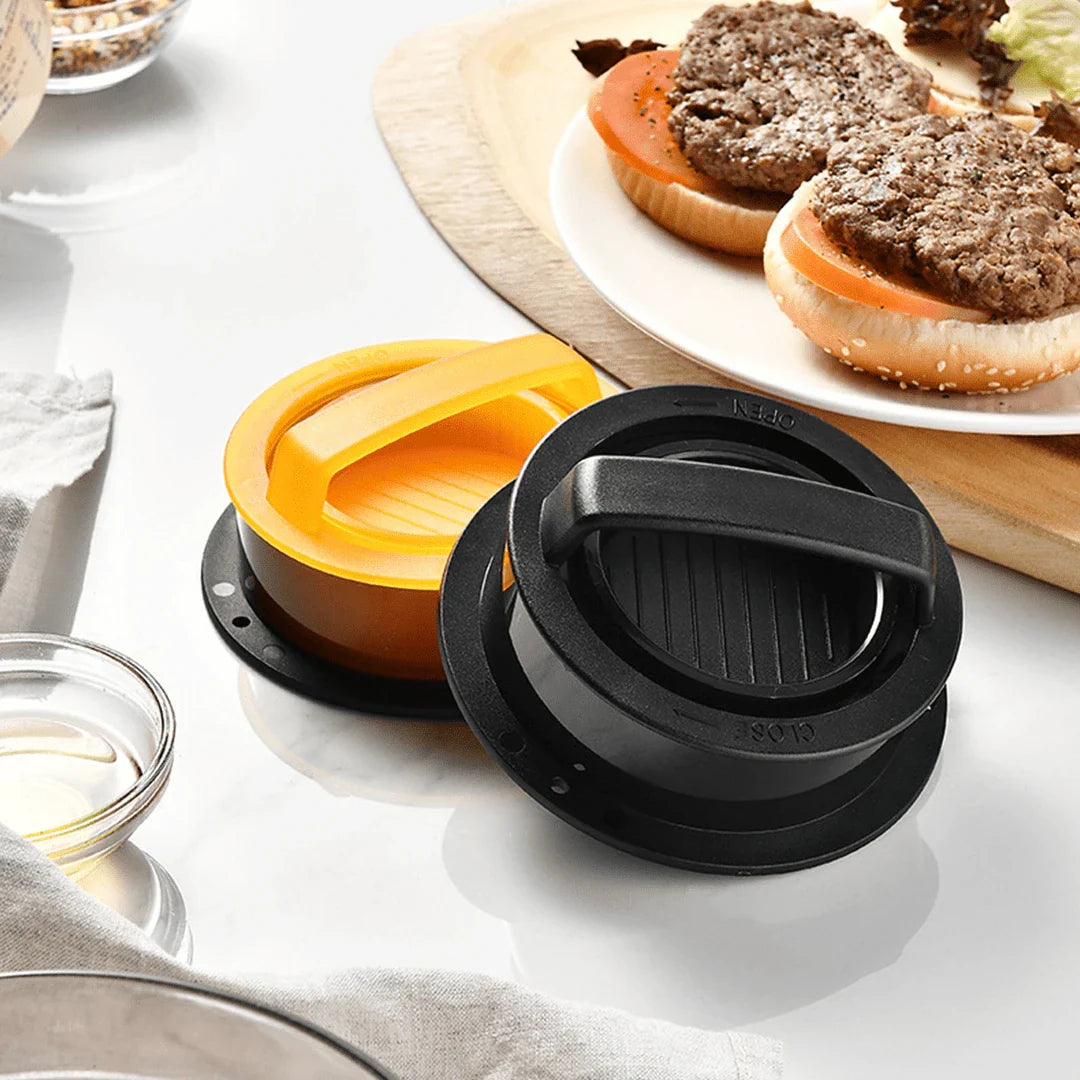 Deluxe Non-Stick Stuffed Burger Press Patty Maker for crafting gourmet burgers at home