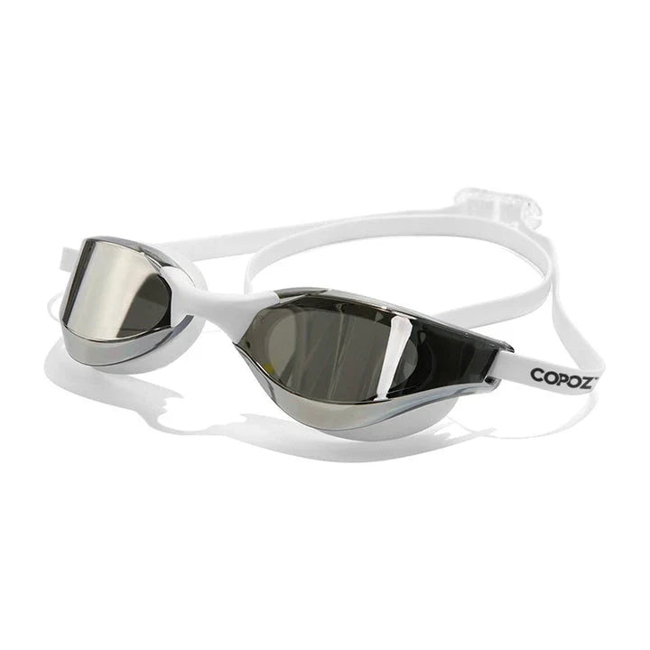 Professional anti-fog, UV-protective swimming goggles with customizable fit and durable construction