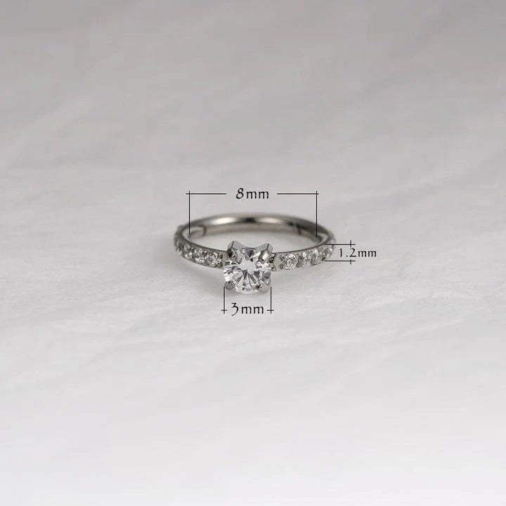 Elegant gold-tone micro zircon stud earrings with a sleek, modern design