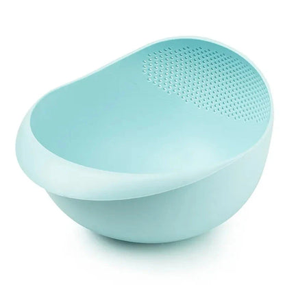 A multi-purpose kitchen drain basket with handles, made of high-quality polypropylene material for efficient draining and easy cleaning.