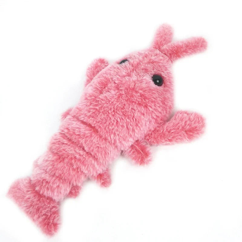 Electric Jumping Shrimp USB Charging Simulation Lobster Plush Toy - a soft, durable, and interactive toy that brings joy and wonder to your home