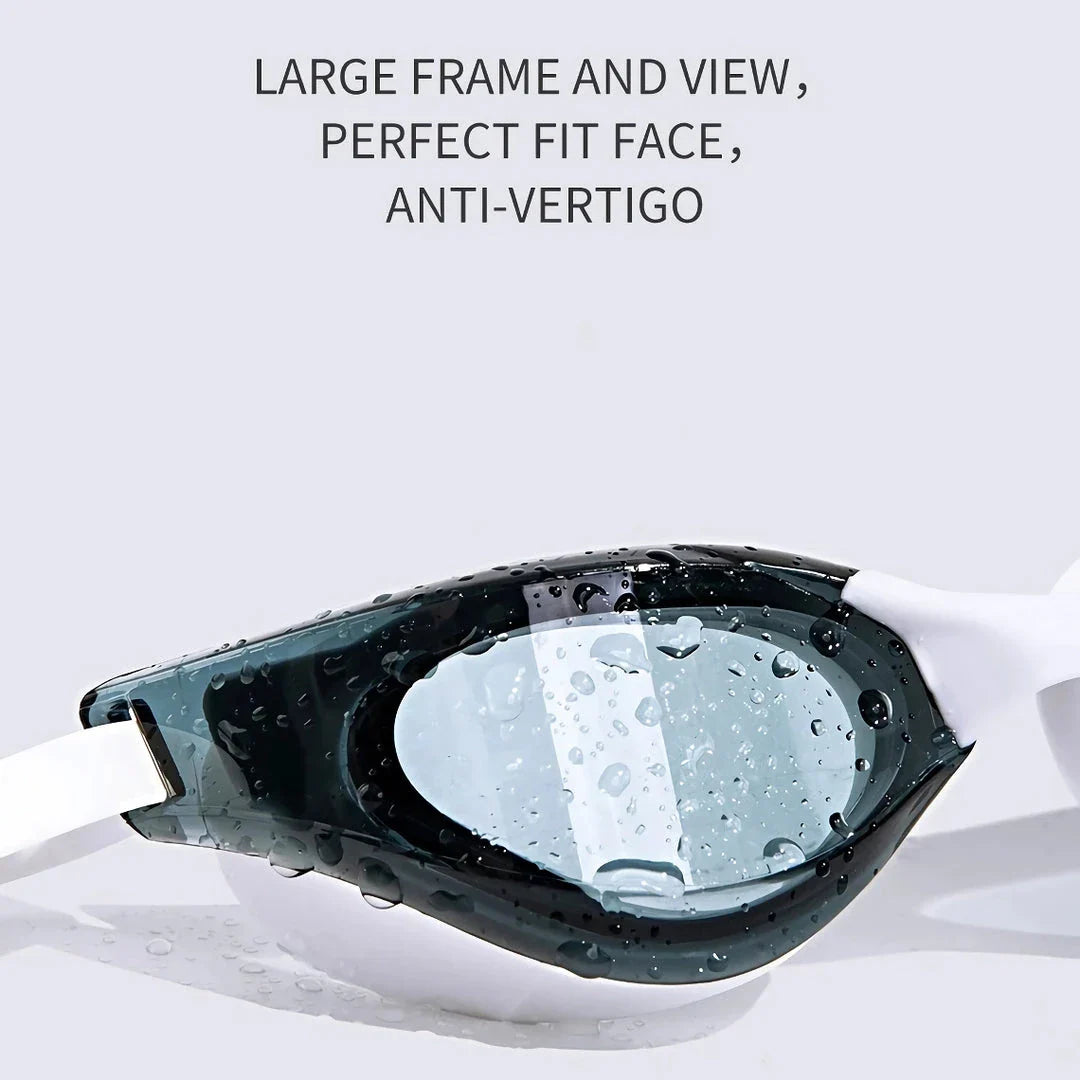 Professional anti-fog, UV-protective swimming goggles with customizable fit and durable construction