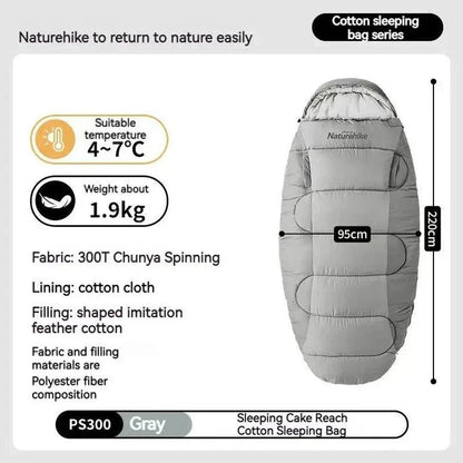 Cozy and comfortable cotton sleeping bag liner for outdoor camping, hiking, and backpacking adventures