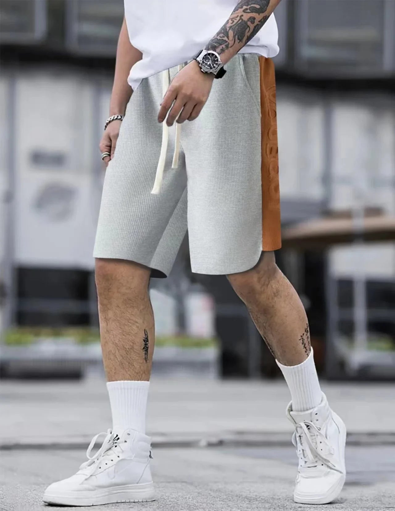 Loose Summer Outdoor Casual Pants for Men in a variety of colors, including white, black, light gray, sapphire blue, and apricot.