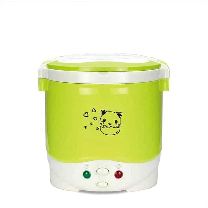 Versatile electric mini cooker with various color options for convenient home cooking and meal preparation