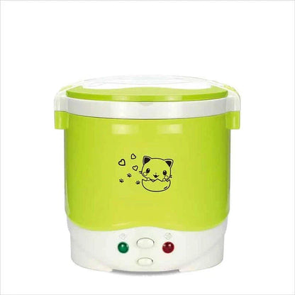 Versatile electric mini cooker with various color options for convenient home cooking and meal preparation