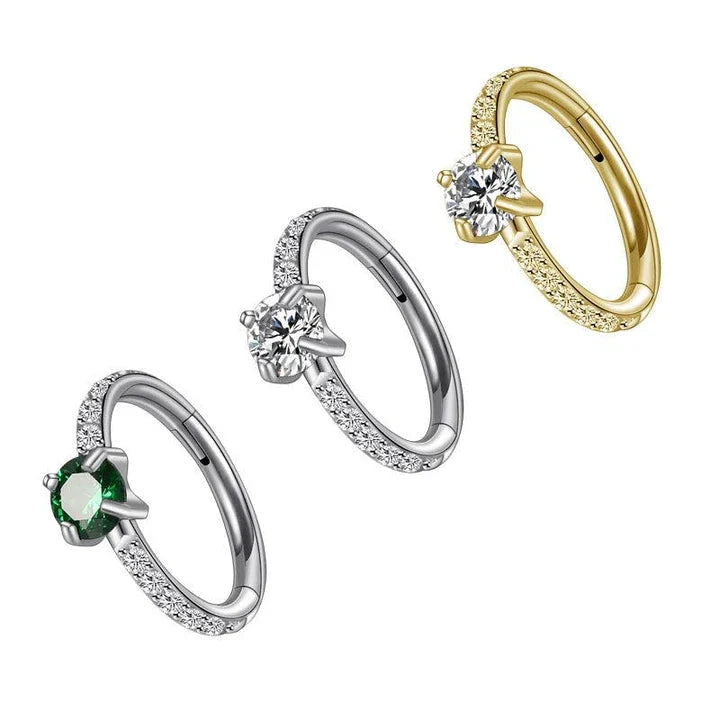 Hhomeenjoy Elegant Micro Zircon Stud Earrings for Stylish Women