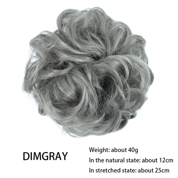 Messy Chignon Donut Hair Bun Pad - Effortless Elegance Hair Accessory for Stylish Buns
