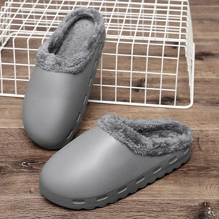 Cotton-padded Baotou slippers in various colors and sizes, providing comfort and style for casual everyday wear.