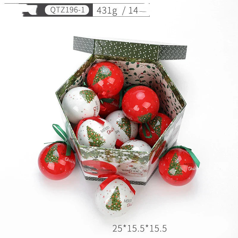Premium Christmas gift box with a festive tree-shaped decoration, available in a variety of vibrant color options