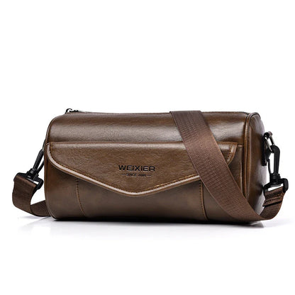 Stylish men's crossbody bag with large capacity, water-resistant and wear-resistant design for everyday use