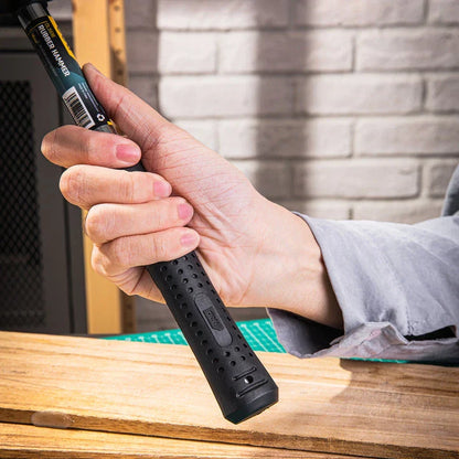 16oz Double-Sided Rubber Hammer with Steel Handle for Precise Strikes in Home Improvement and DIY Projects