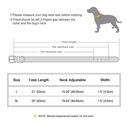 Sparkling rhinestone dog collar made of high-quality PU leather, available in multiple colors for medium and large dogs